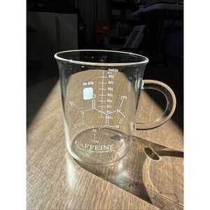 Caffeine Beaker Mug, 16 oz, 450 mL Borosilicate Glass